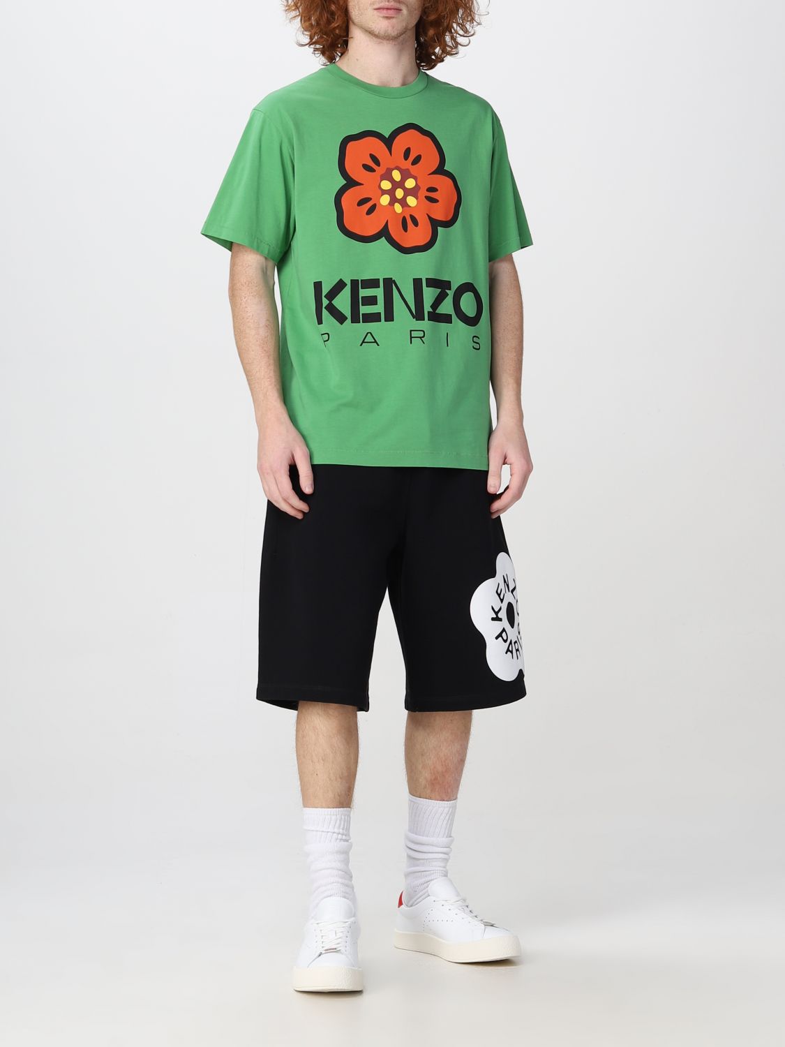 T-shirt Kenzo: T-shirt Boke Flower Kenzo in cotone verde 2