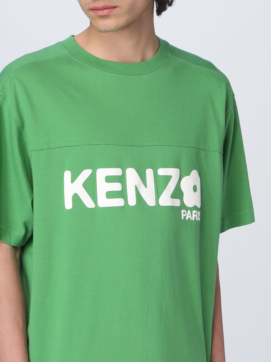 T-shirt Kenzo: T-shirt Kenzo con stampa logo verde 5