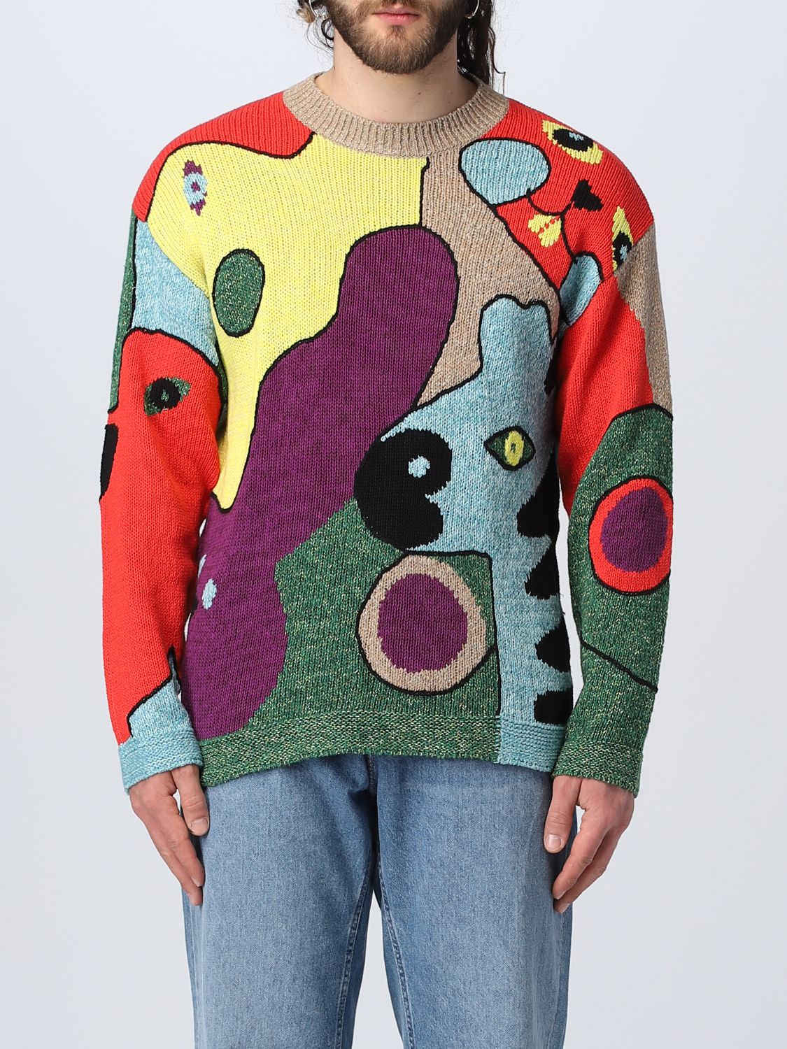 Shop Kenzo Sweater  Men Color Multicolor