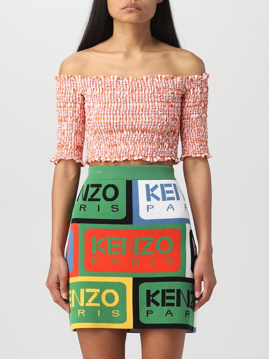 Shop Kenzo Top  Woman Color Orange