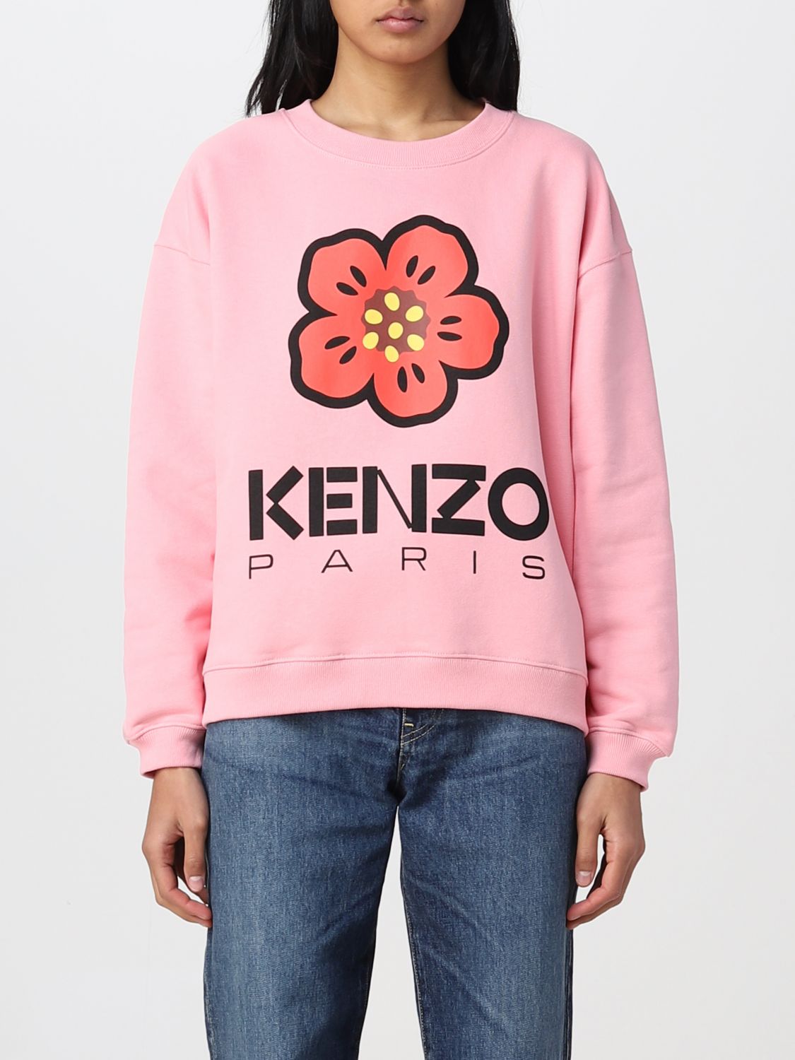 Shop Kenzo Sweatshirt  Woman Color Pink