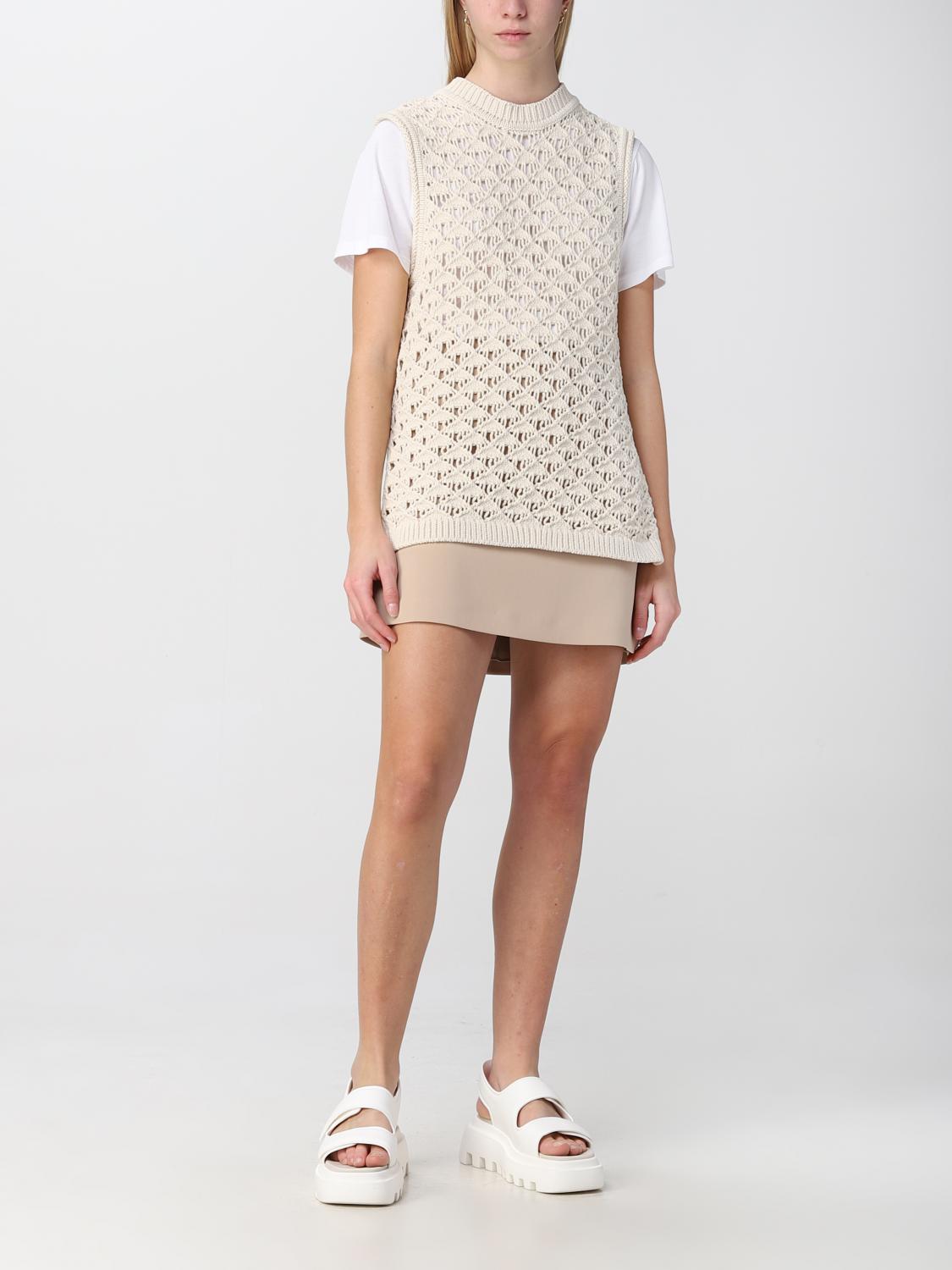 Gilet Theory: Gilet Theory in misto cotone panna 2