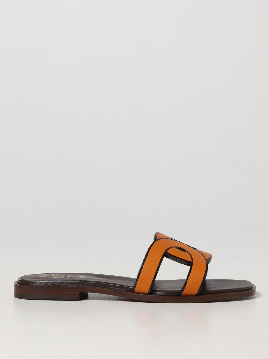 Dubbelzinnigheid erts wijn TOD'S: flat sandals for woman - Orange | Tod's flat sandals XXW70K0GU70MID  online on GIGLIO.COM