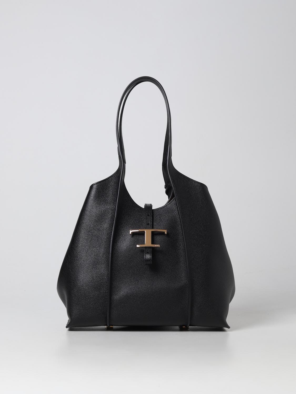 Tod's Women Medium T Timeless Shopping Bag In Black