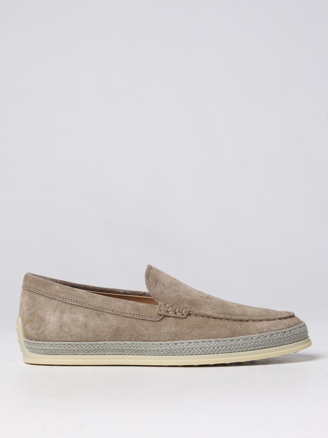 Tod's Calf-suede Moccasins In Walnut