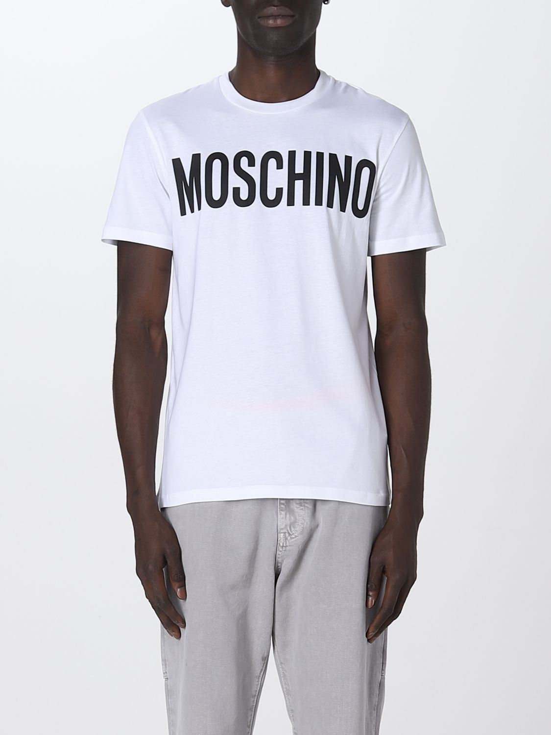 MOSCHINO COUTURE: t-shirt for man - White Moschino t-shirt 07012041 online on GIGLIO.COM