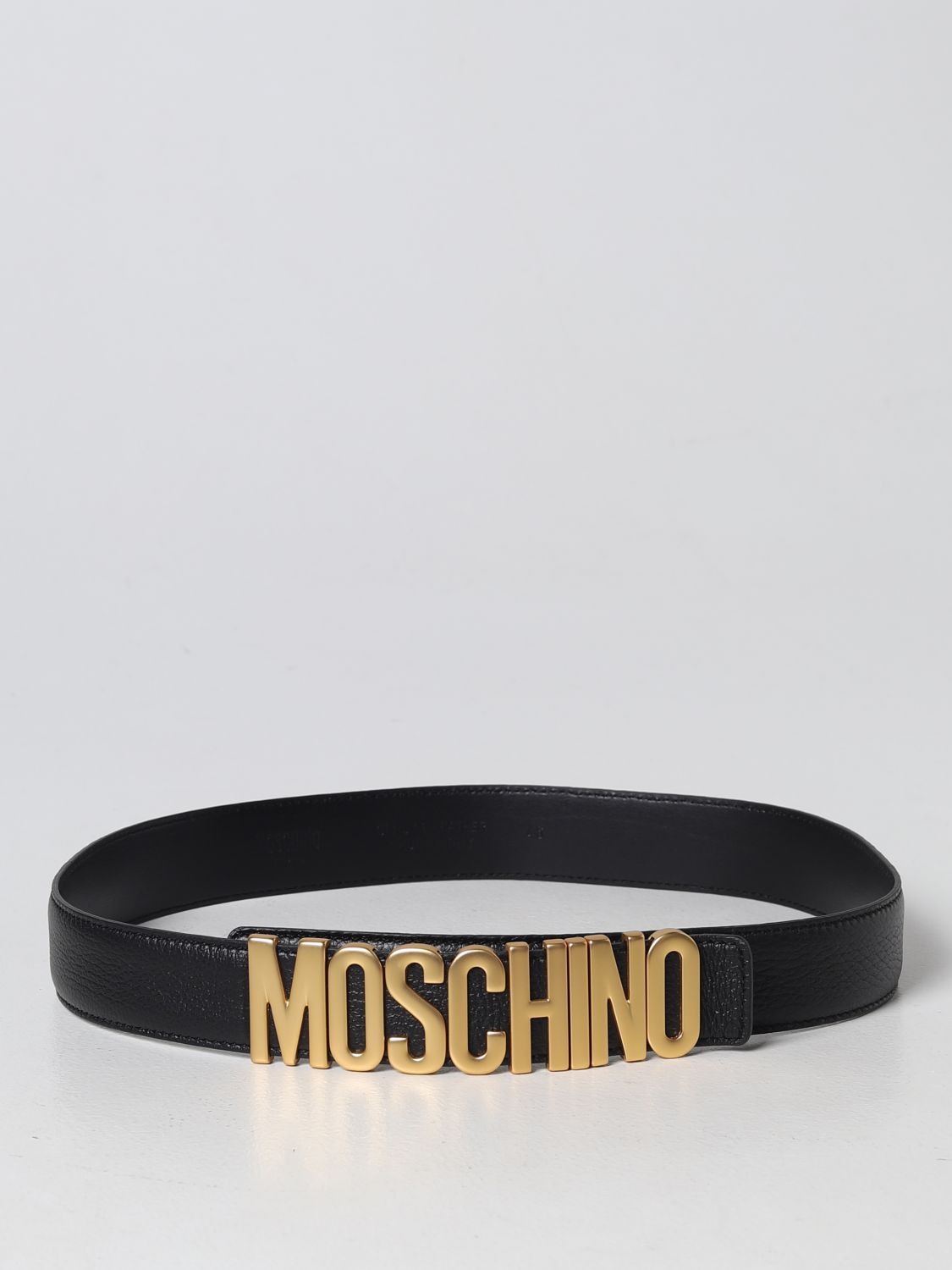 MOSCHINO COUTURE: belt for man - Black | Moschino Couture belt 80098003 ...