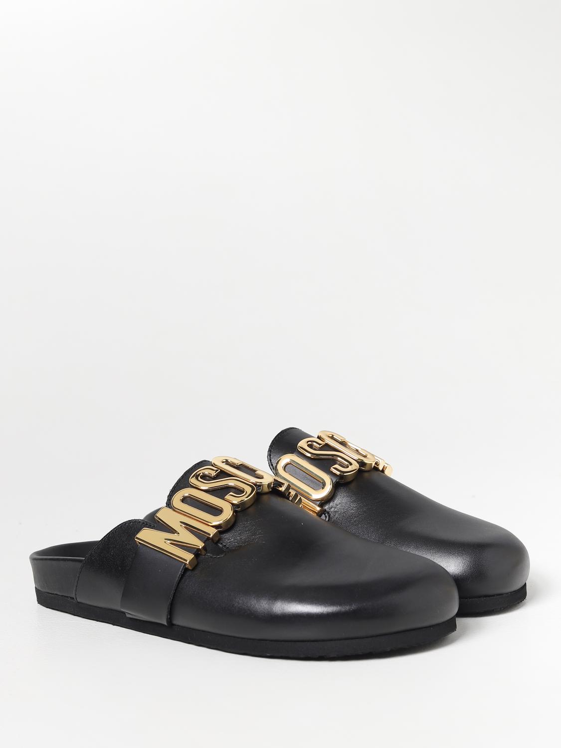 MOSCHINO COUTURE flat shoes for woman Black Moschino Couture flat