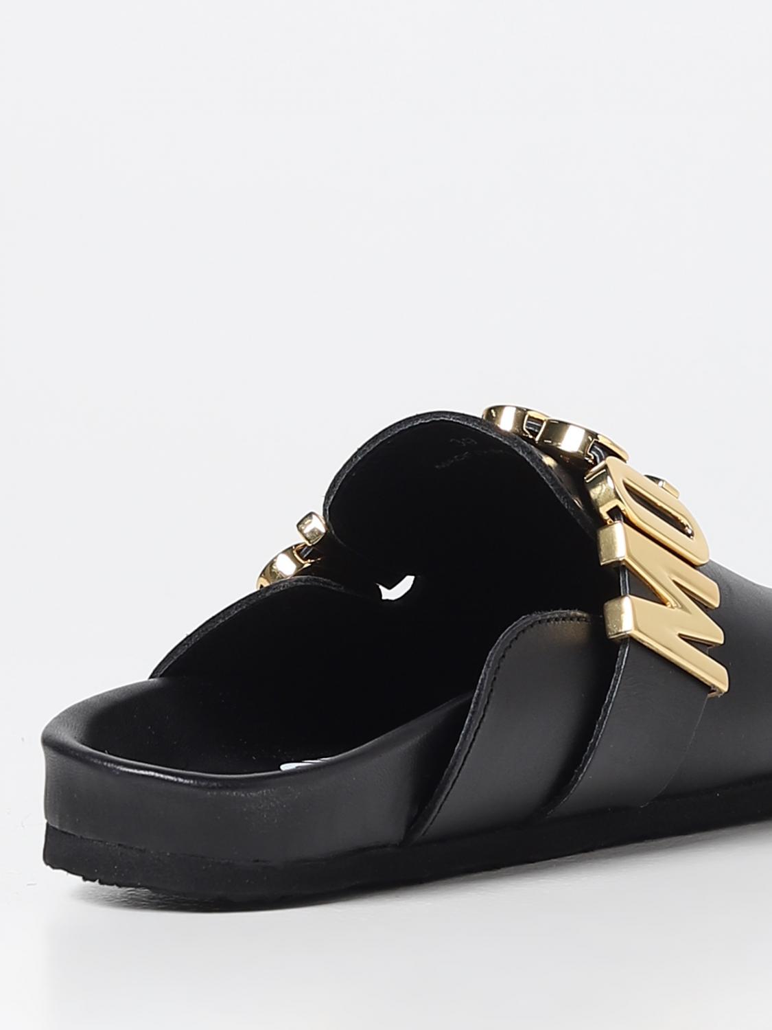 MOSCHINO COUTURE flat shoes for woman Black Moschino Couture flat