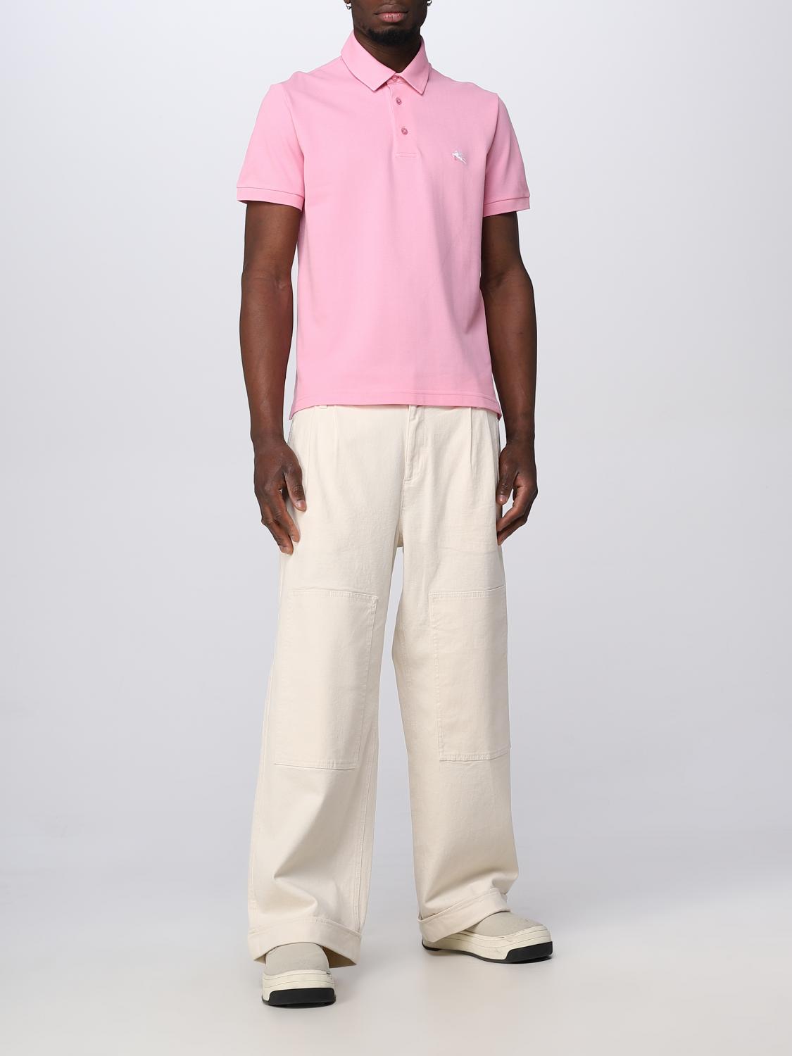 Polo Etro: Polo Etro con logo Pegaso ricamato a contrasto rubino 2