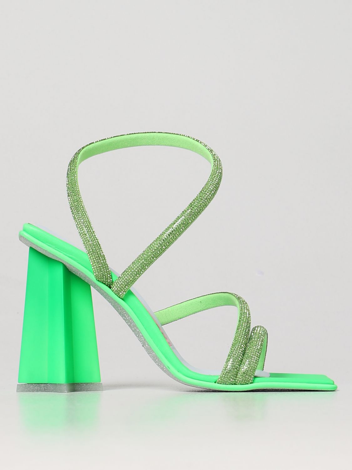 Shop Chiara Ferragni Heeled Sandals  Woman Color Green
