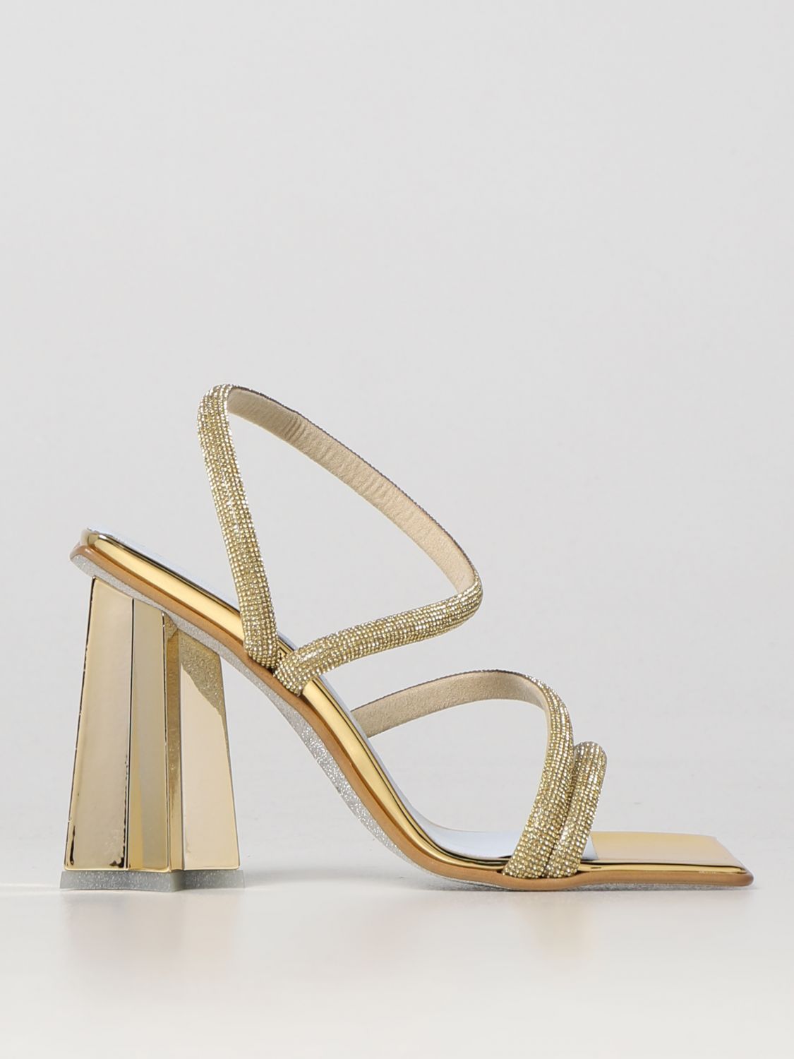 Shop Chiara Ferragni Heeled Sandals  Woman Color Gold