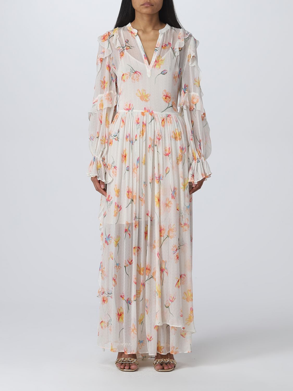 Zadig & Voltaire Floral-print Maxi Dress In Yellow Cream | ModeSens