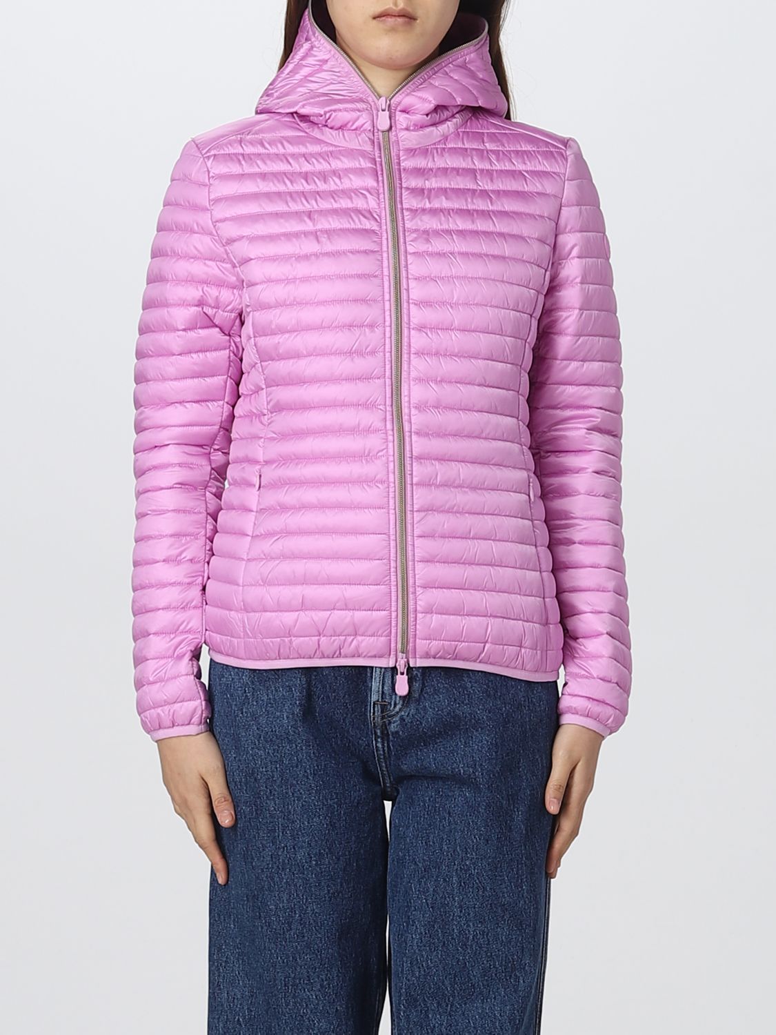 Shop Save The Duck Jacket  Woman Color Pink