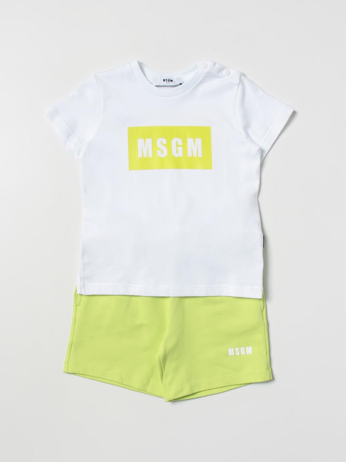 MSGM KIDS jumpsuit for baby White Msgm Kids jumpsuit MS029360