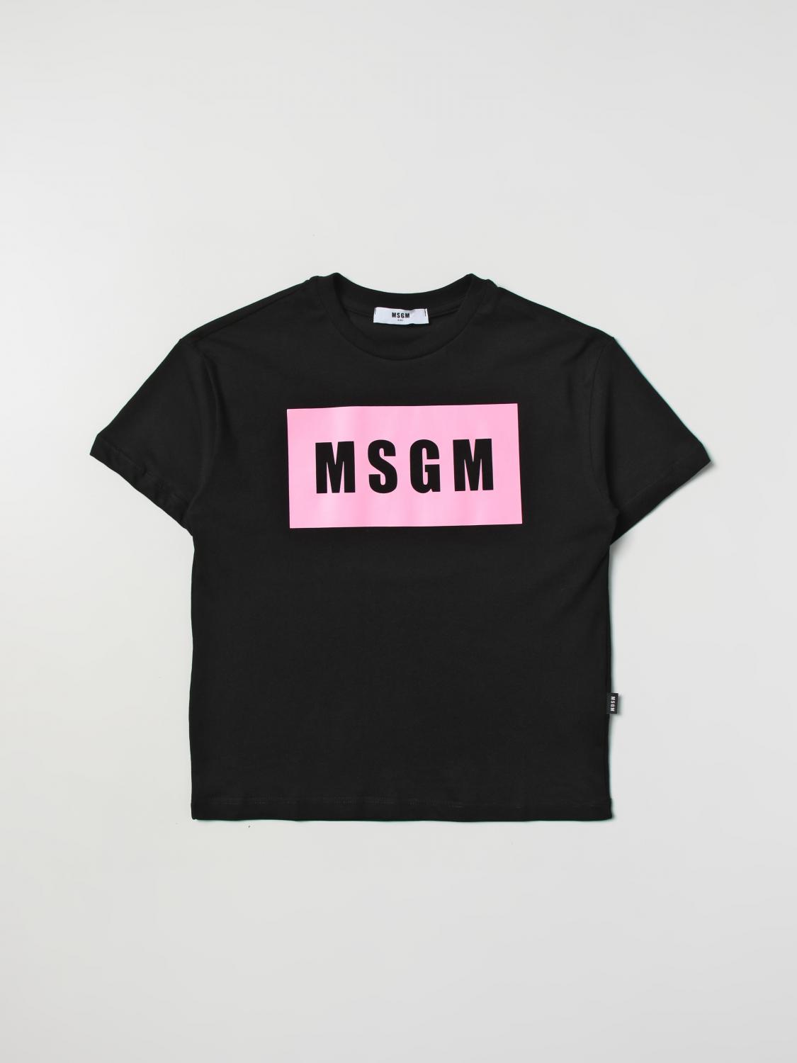 Msgm T-shirt  Kids Kids In Black 1