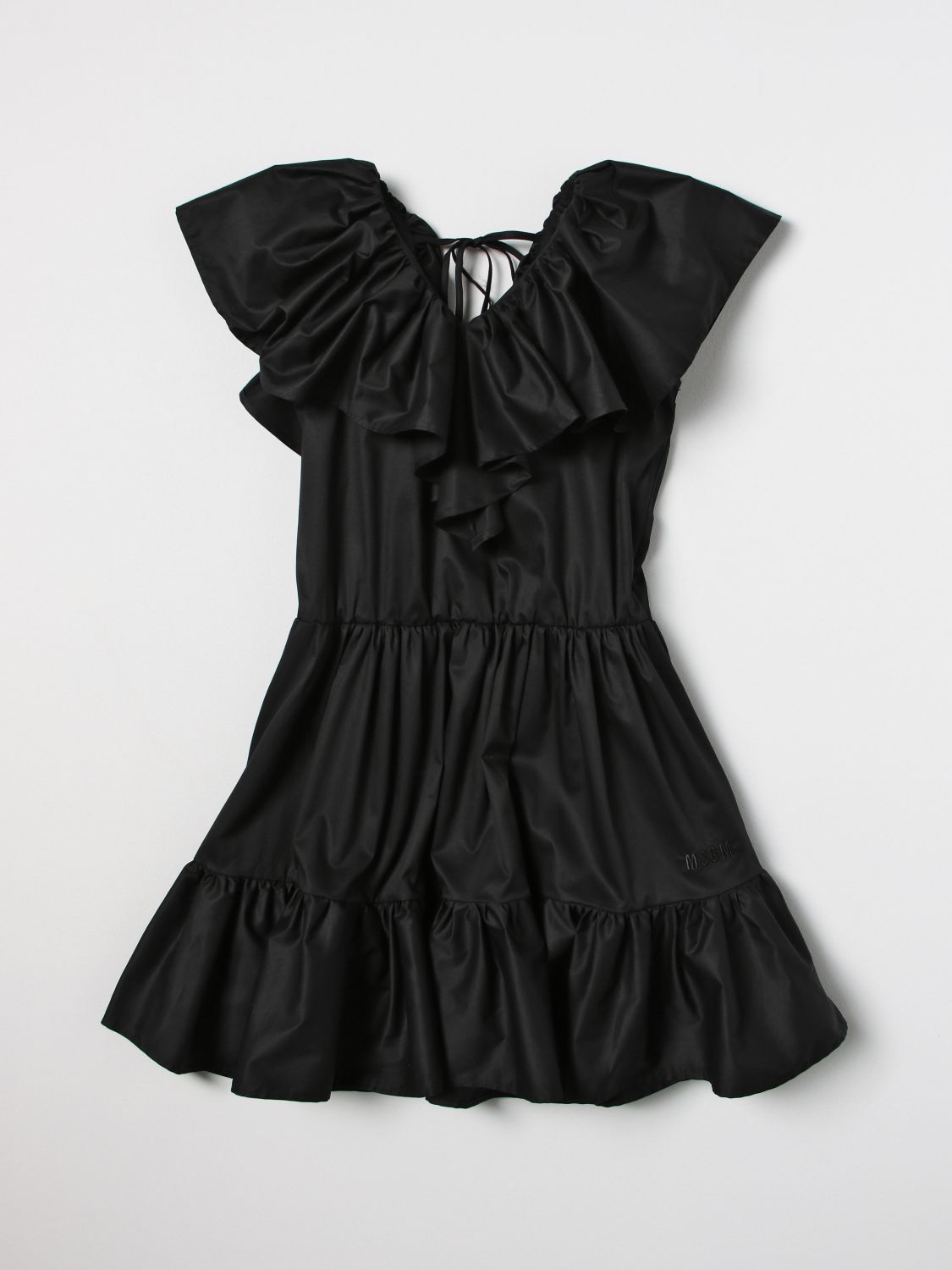 MSGM KIDS: dress for girls - Black | Msgm Kids dress MS029391 online on ...