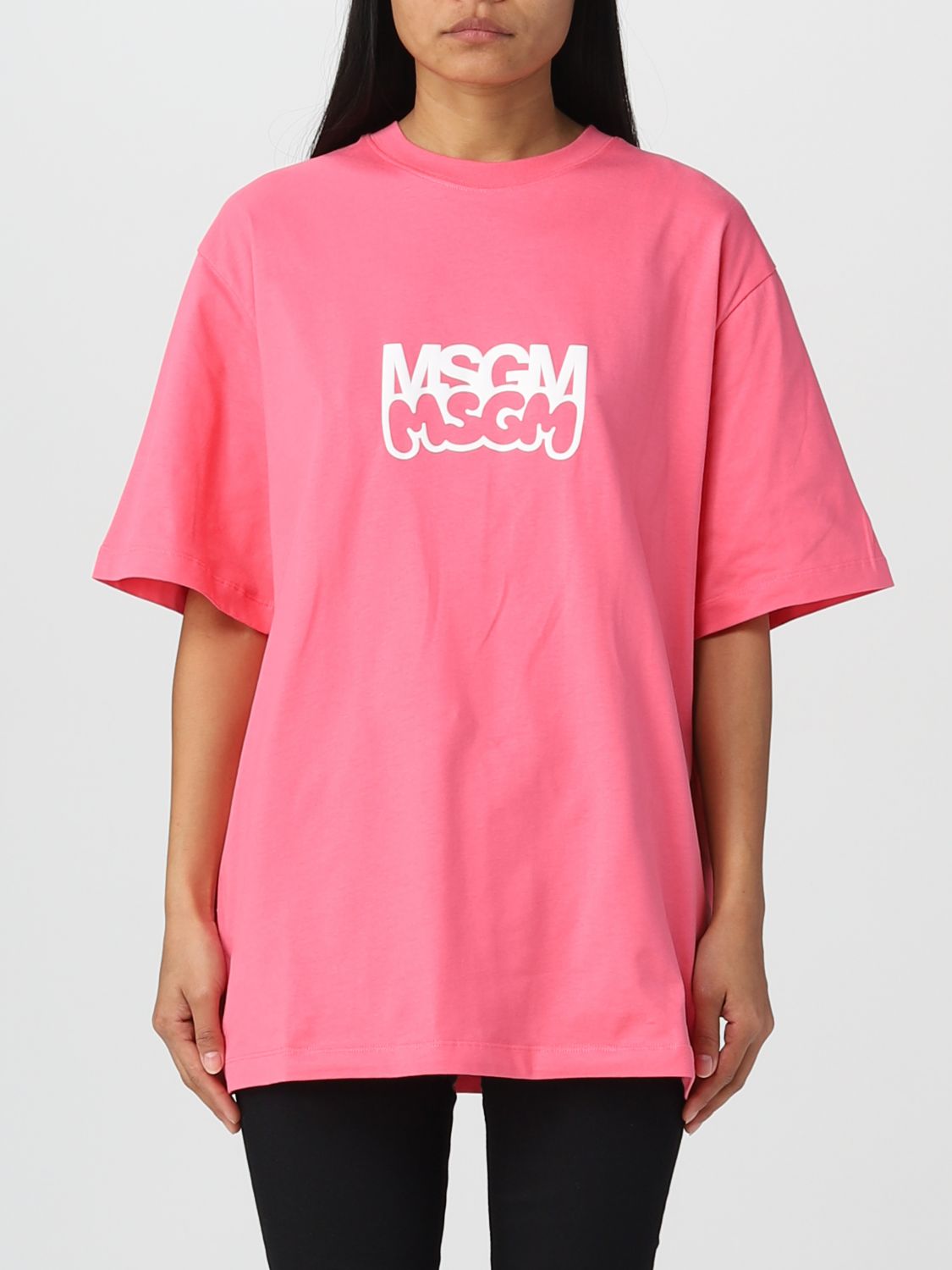 Msgm T-shirt  Woman Color Pink