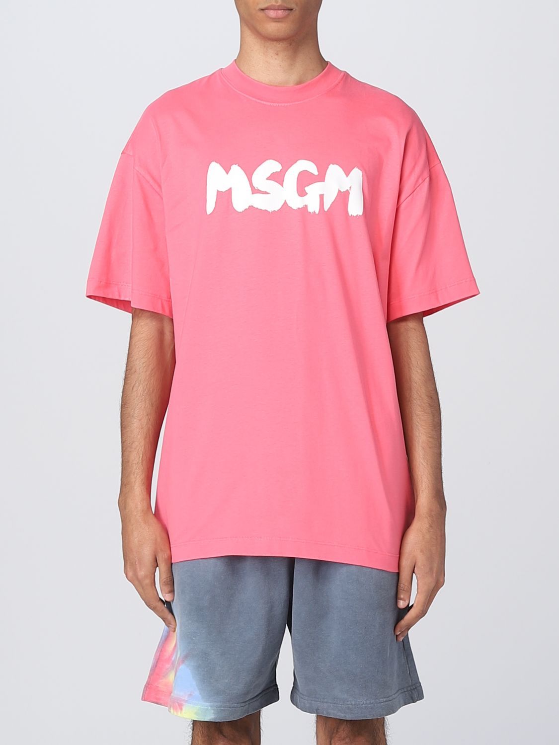 Msgm T-shirt  Men Color Fuchsia