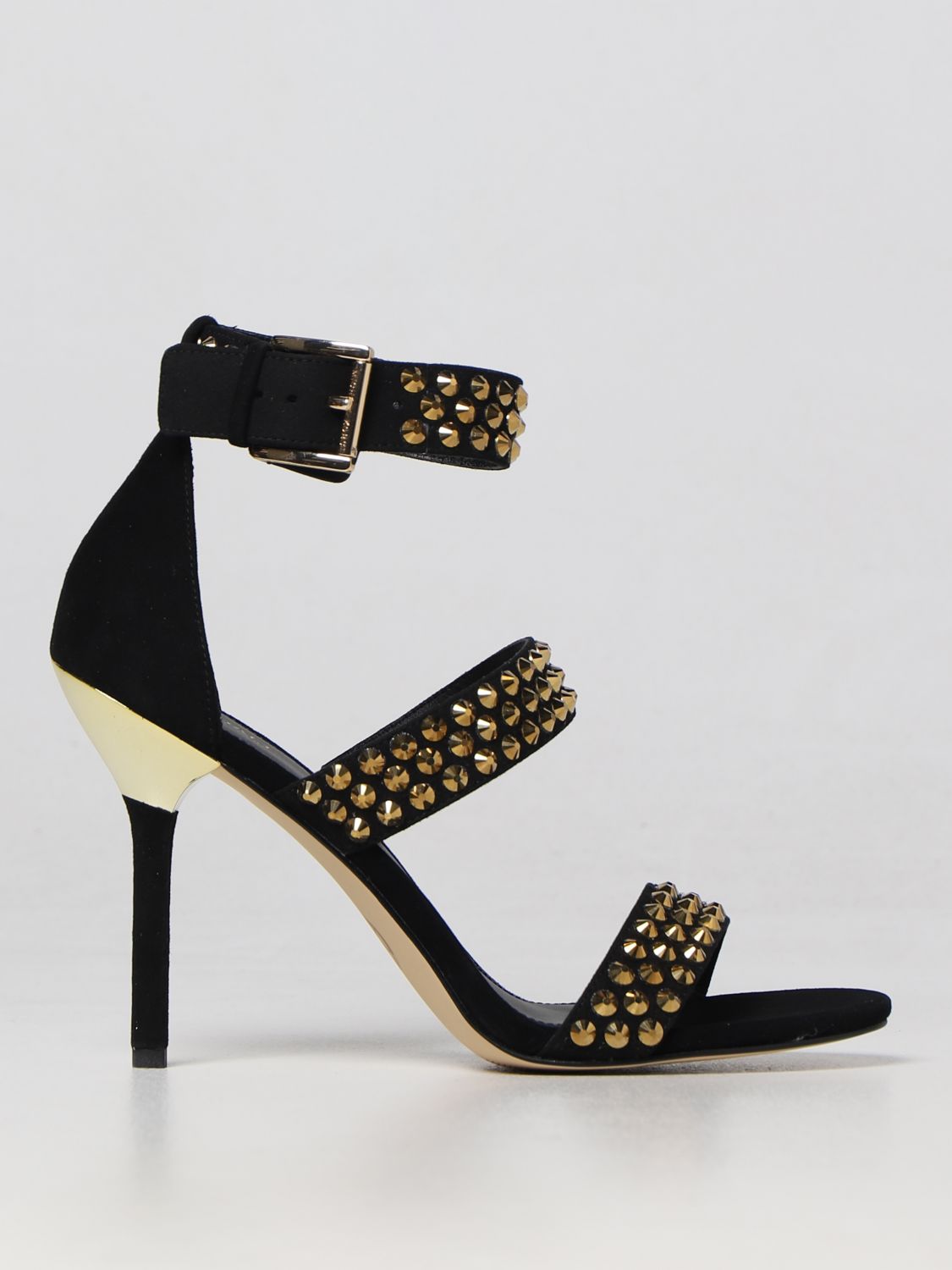 MICHAEL KORS: heeled sandals for woman - Gold | Michael Kors heeled sandals  40F2AMHS2S online on 