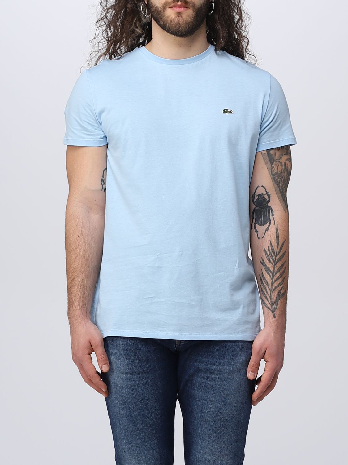Lacoste T-shirt  Men Color Gnawed Blue