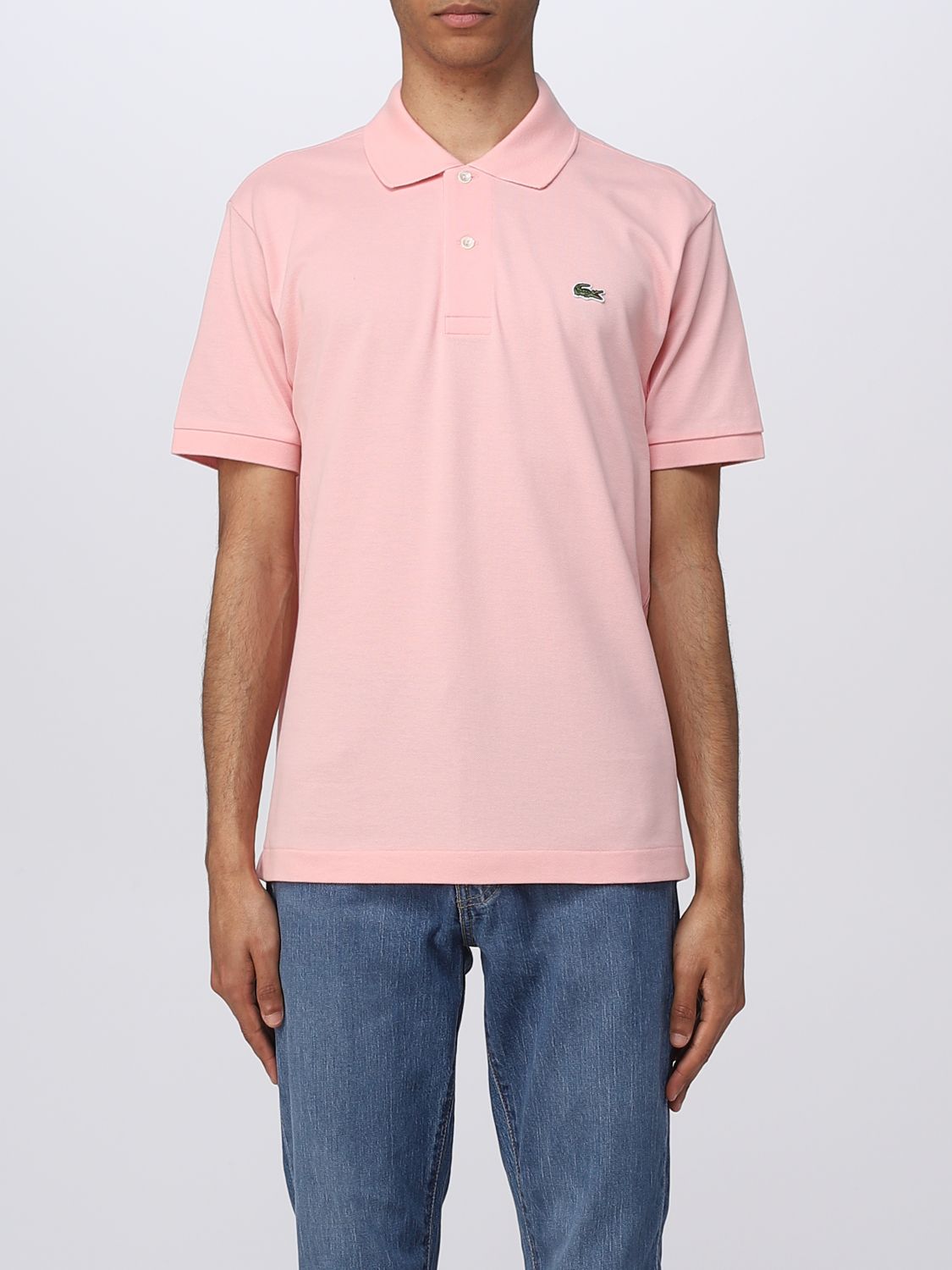LACOSTE: polo shirt for - Pink Lacoste polo shirt online on GIGLIO.COM