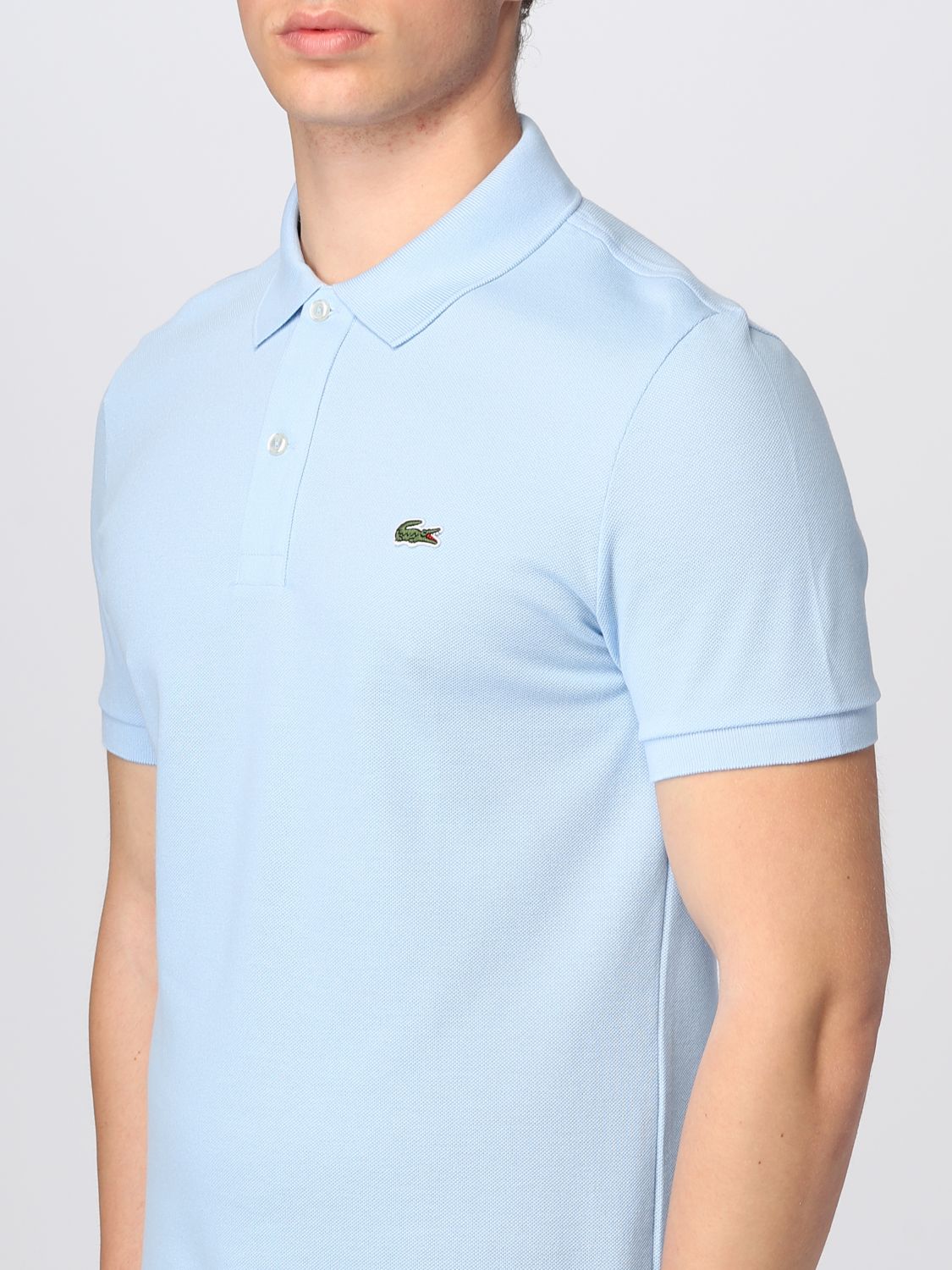 LACOSTE: polo shirt for man - Sky Blue | Lacoste polo shirt PH4012 ...