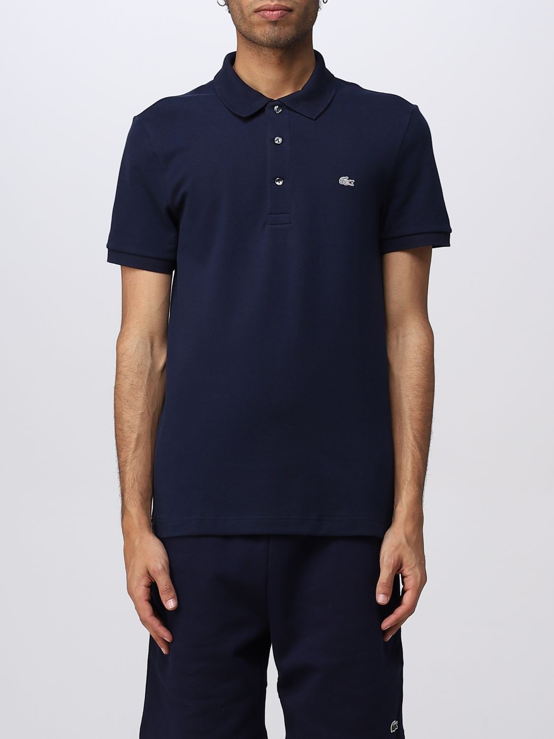 LACOSTE: polo shirt for man - Blue | Lacoste polo shirt PH4014 online