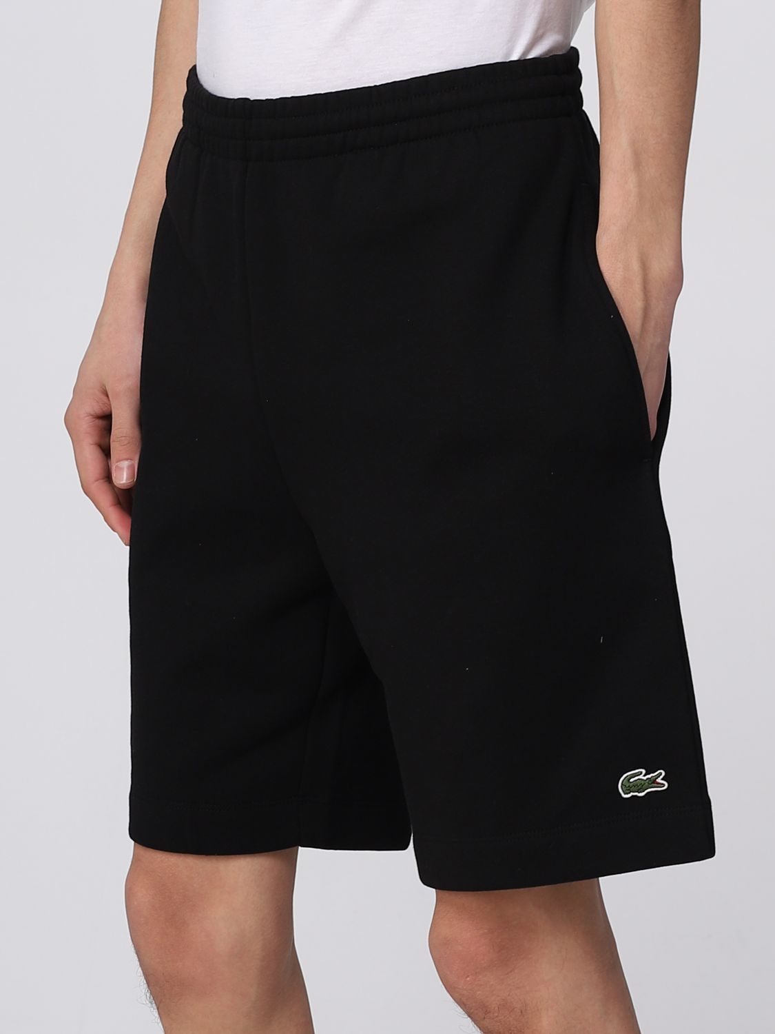 LACOSTE: short for man - Black | Lacoste short GH9627 online on GIGLIO.COM