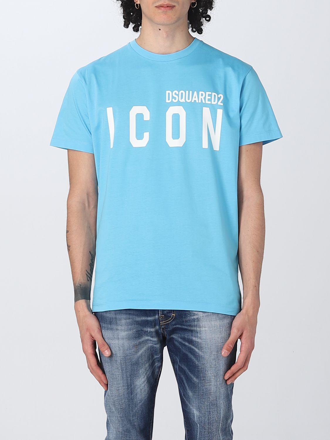 Voorschrijven tempo Anzai DSQUARED2: t-shirt for man - Gnawed Blue | Dsquared2 t-shirt  S79GC0003S23009 online on GIGLIO.COM