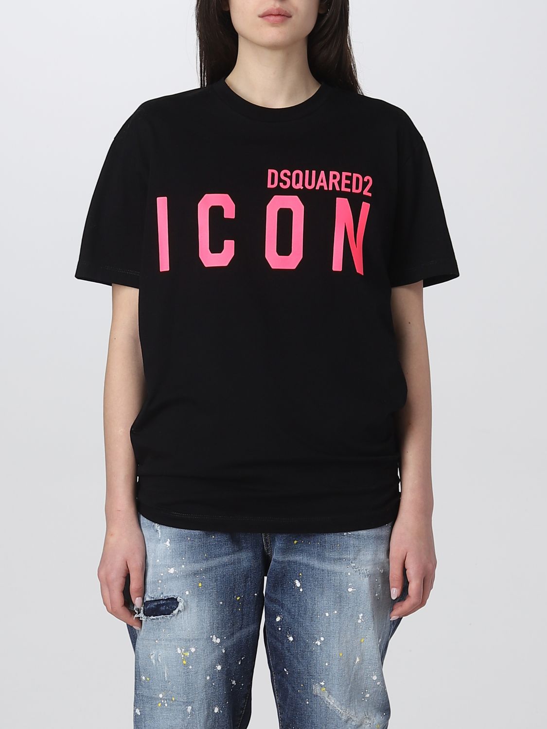Inspectie browser verontreiniging DSQUARED2: t-shirt for man - Black | Dsquared2 t-shirt S79GC0068S23009  online on GIGLIO.COM