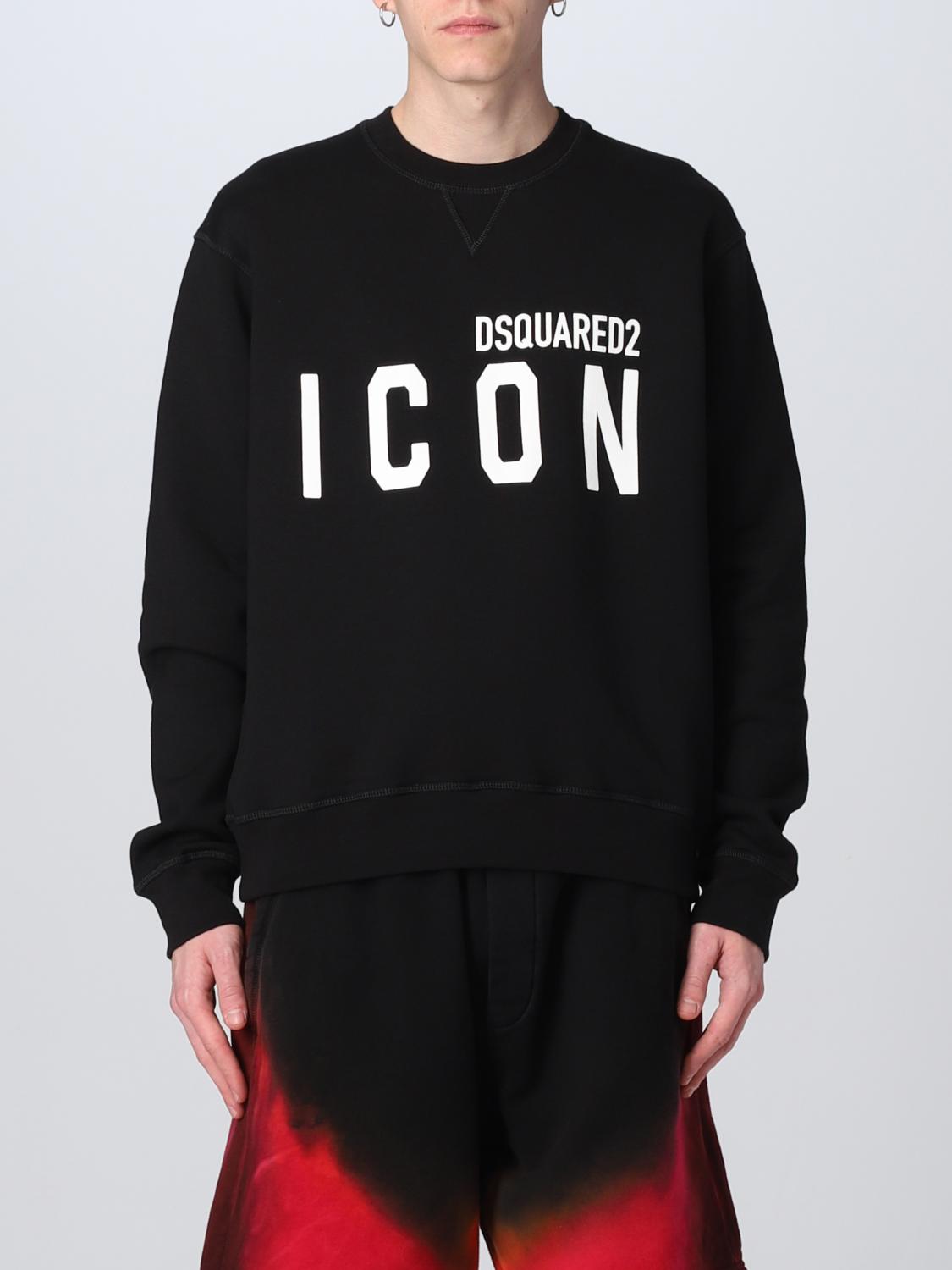 DSQUARED2: sweatshirt in cotton - Black | Dsquared2 sweatshirt