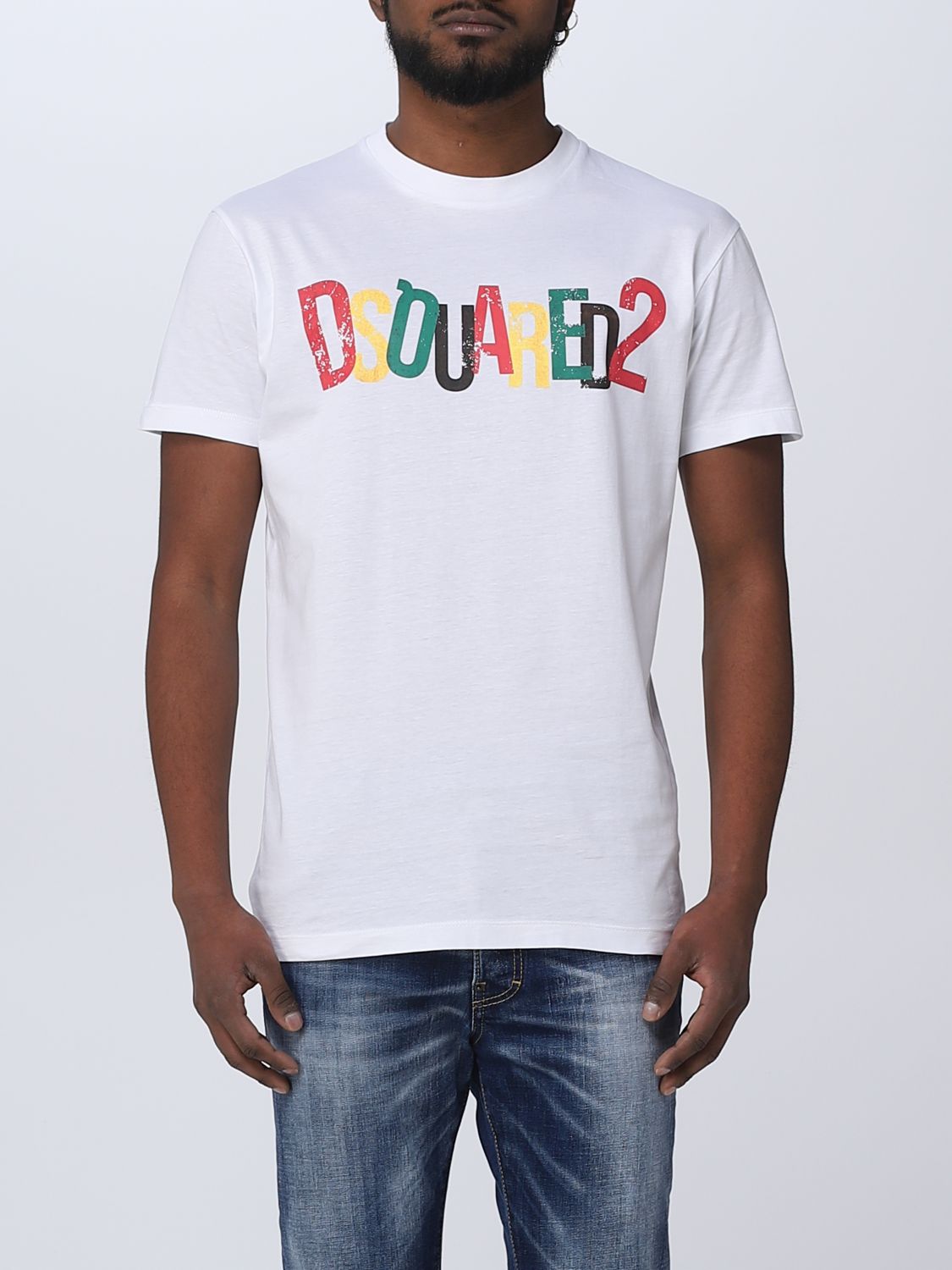 Dsquared2 Outlet: cotton T-shirt - White | Dsquared2 t-shirt