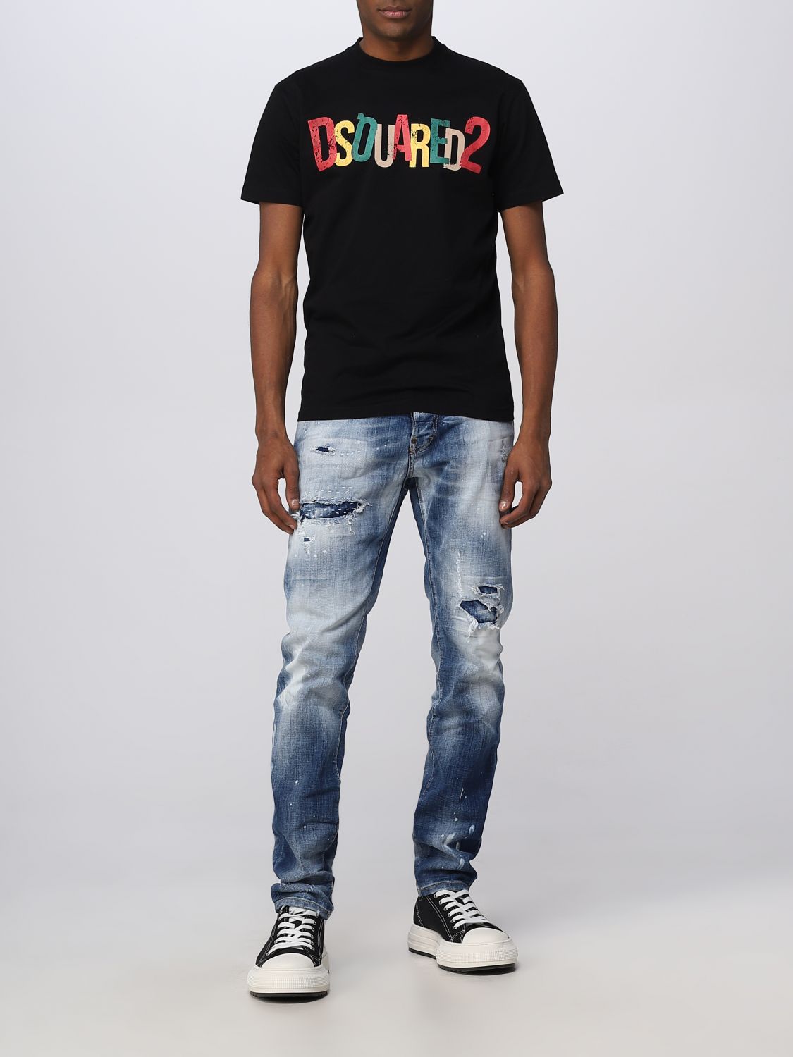 cotton T-shirt - Black | Dsquared2 t-shirt S71GD1249S23009 online