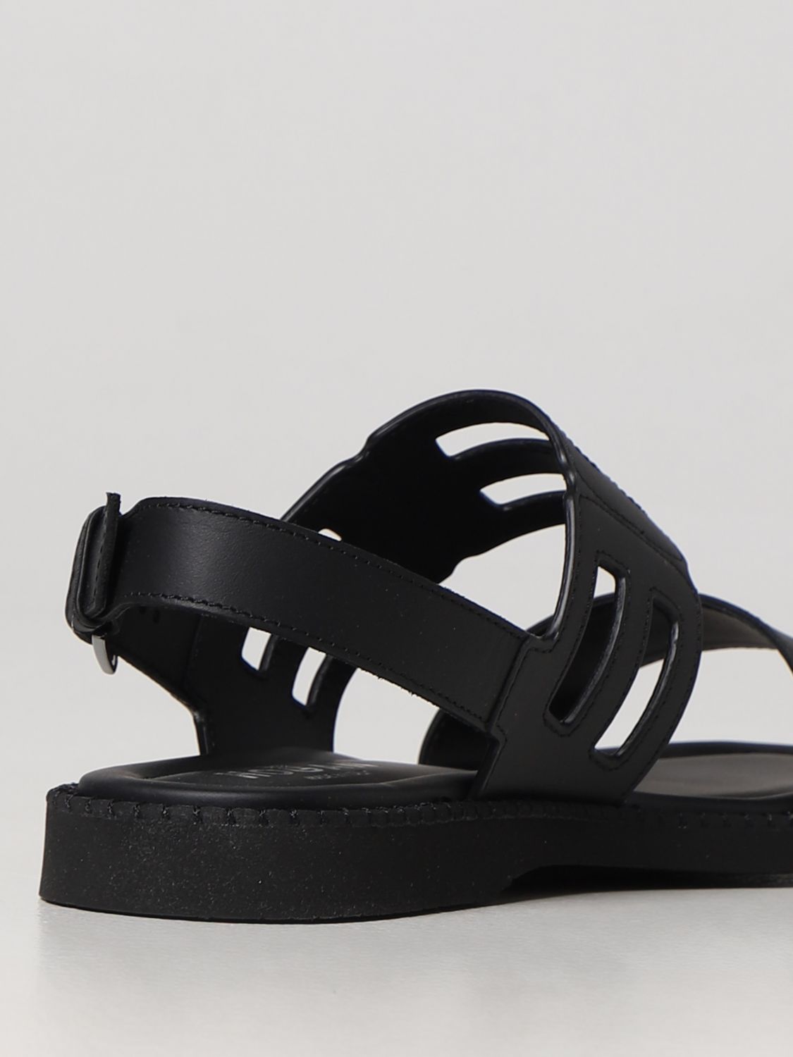 Flat sandals Hogan: Hogan flat sandals for woman black 3