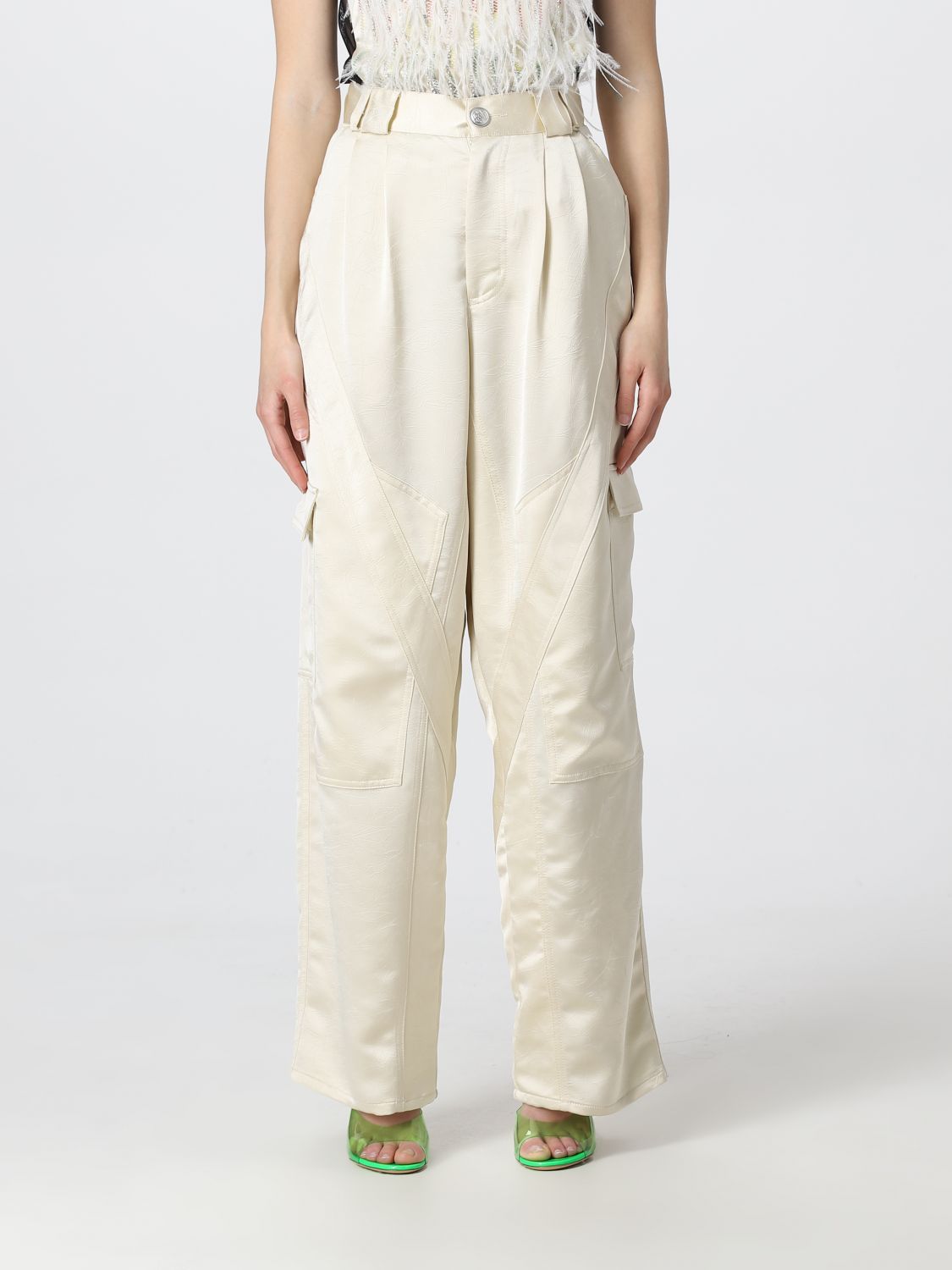 KOCHE': pants for woman - Ivory | Koche' pants SK3KA0050S76737 online ...