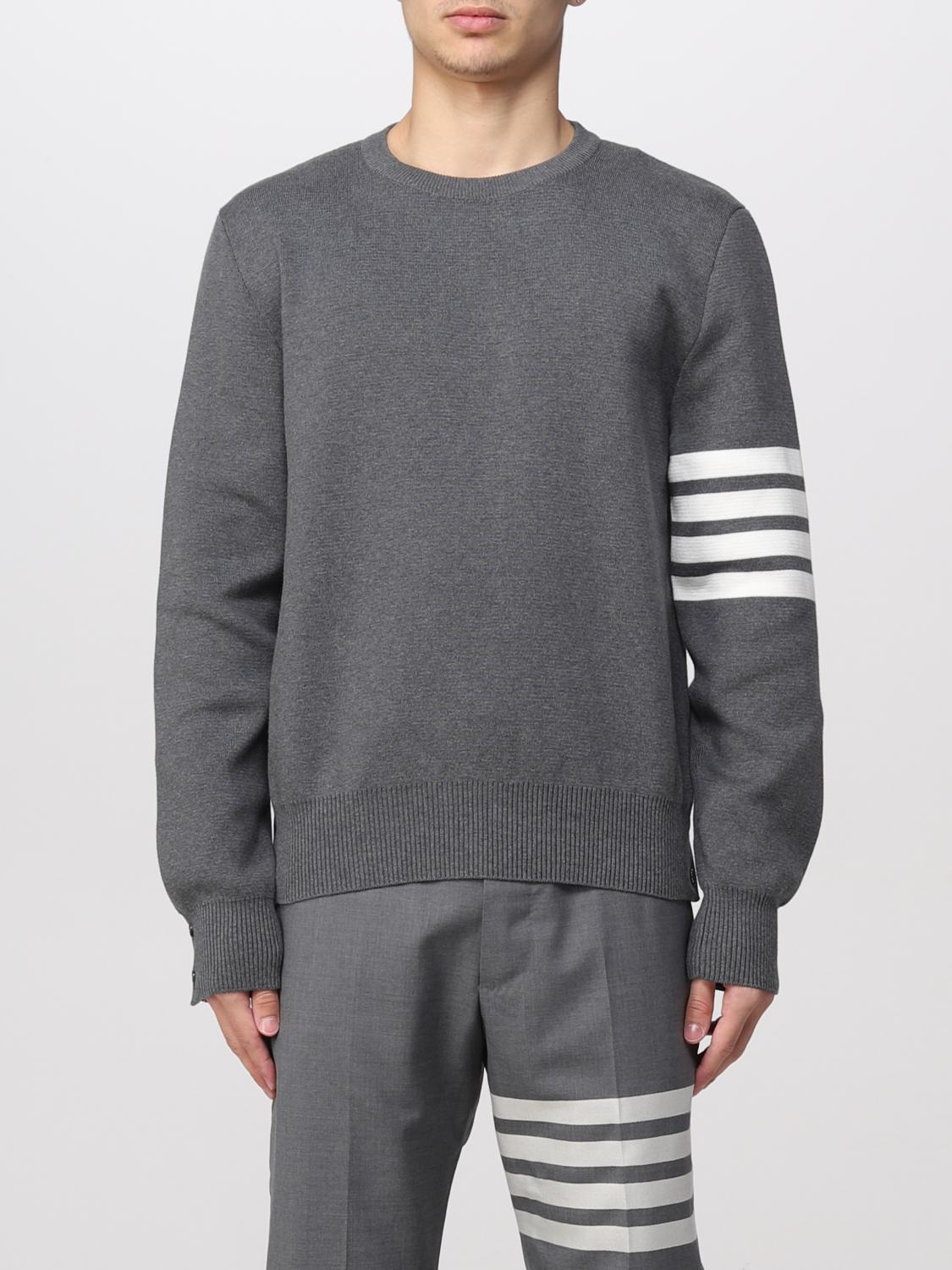 Thom Browne Milano Stitch Pullover In Grey