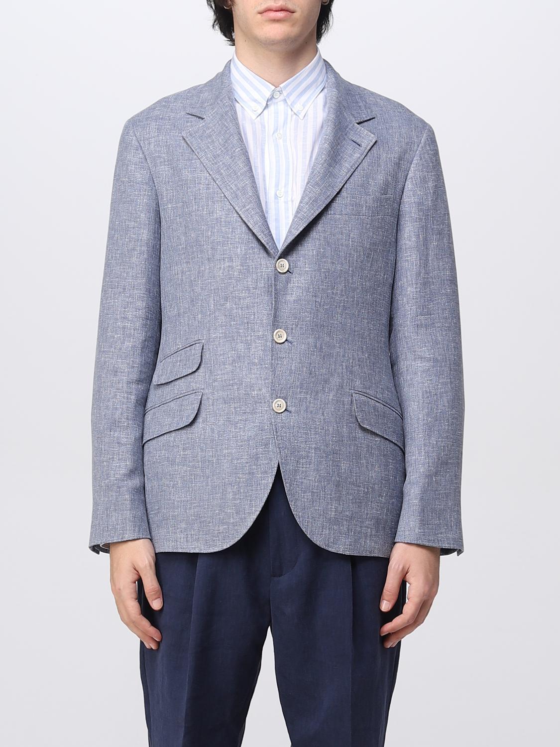 BRUNELLO CUCINELLI BLAZER IN LINEN BLEND,381251011