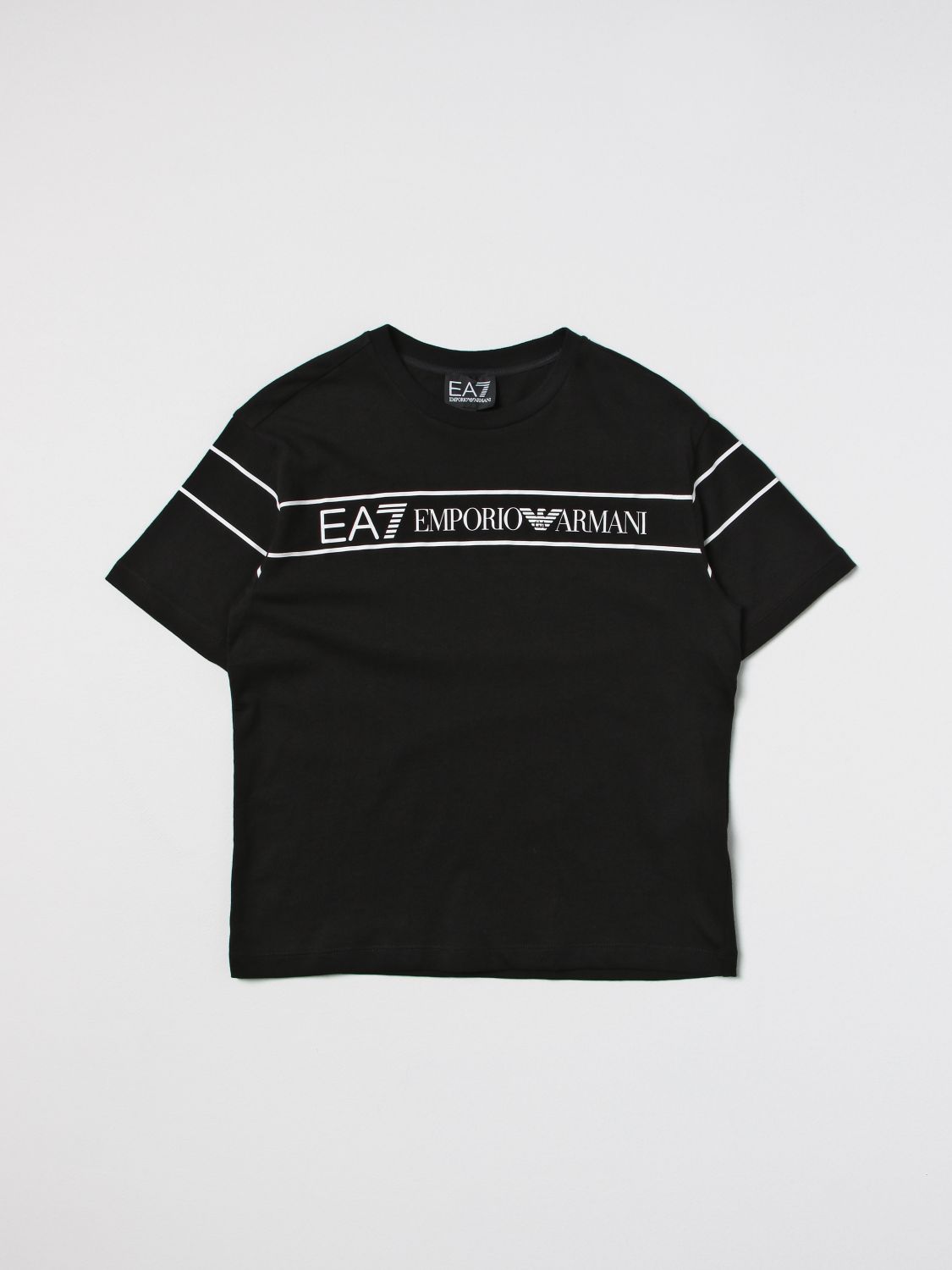 Ea7 Kids' T恤  儿童 颜色 黑色 In Black