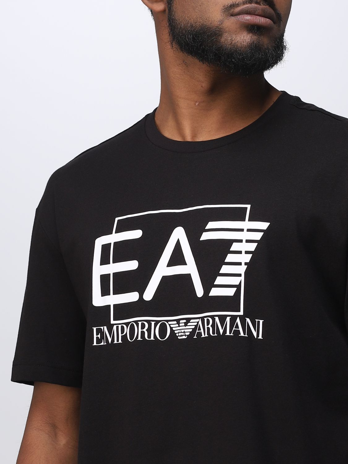hart Tegenstrijdigheid Auto EA7: t-shirt for man - Black | Ea7 t-shirt 3RPT09PJ02Z online on GIGLIO.COM