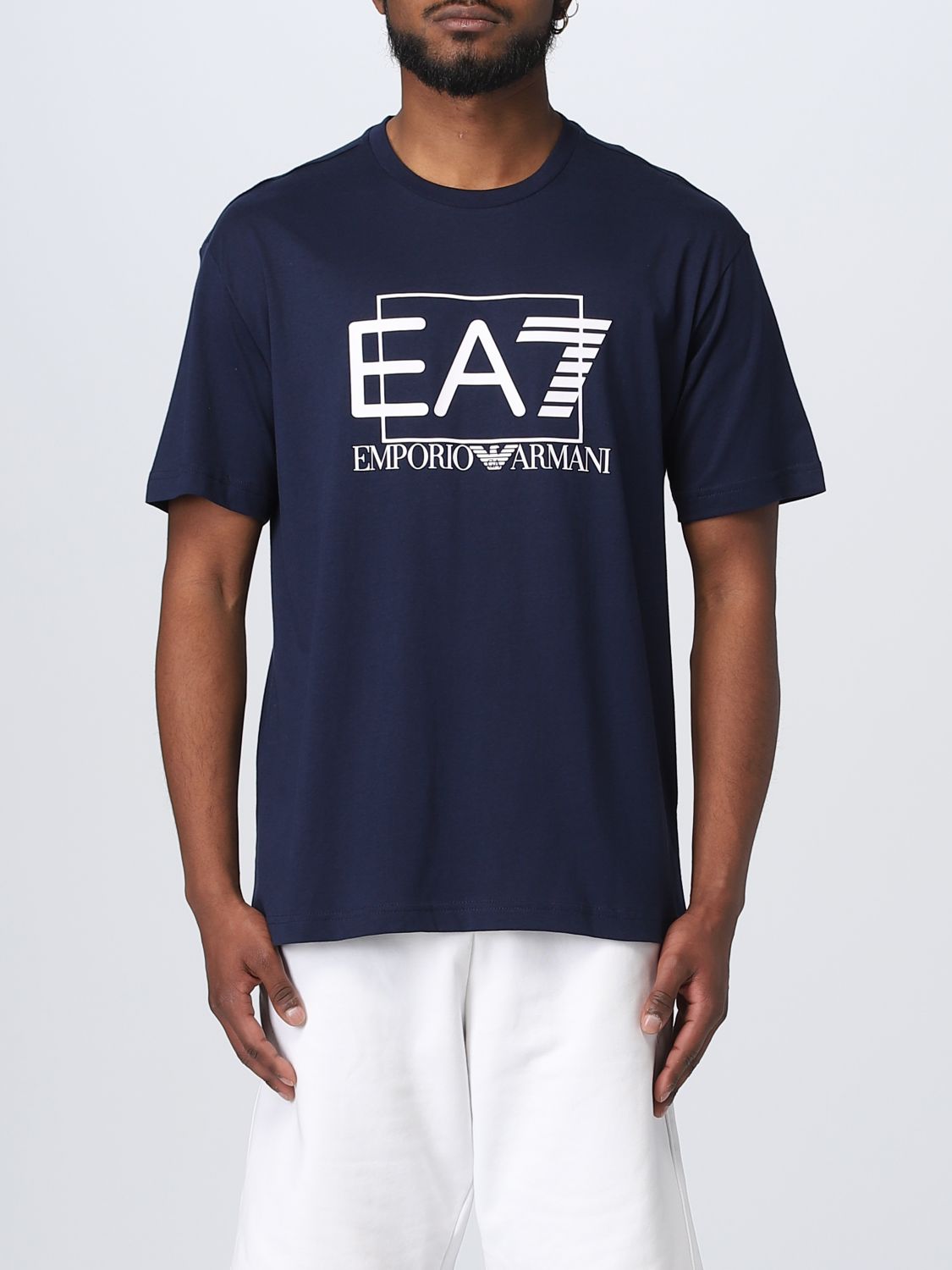 Ea7 T-shirt  Herren Farbe Blau In Blue