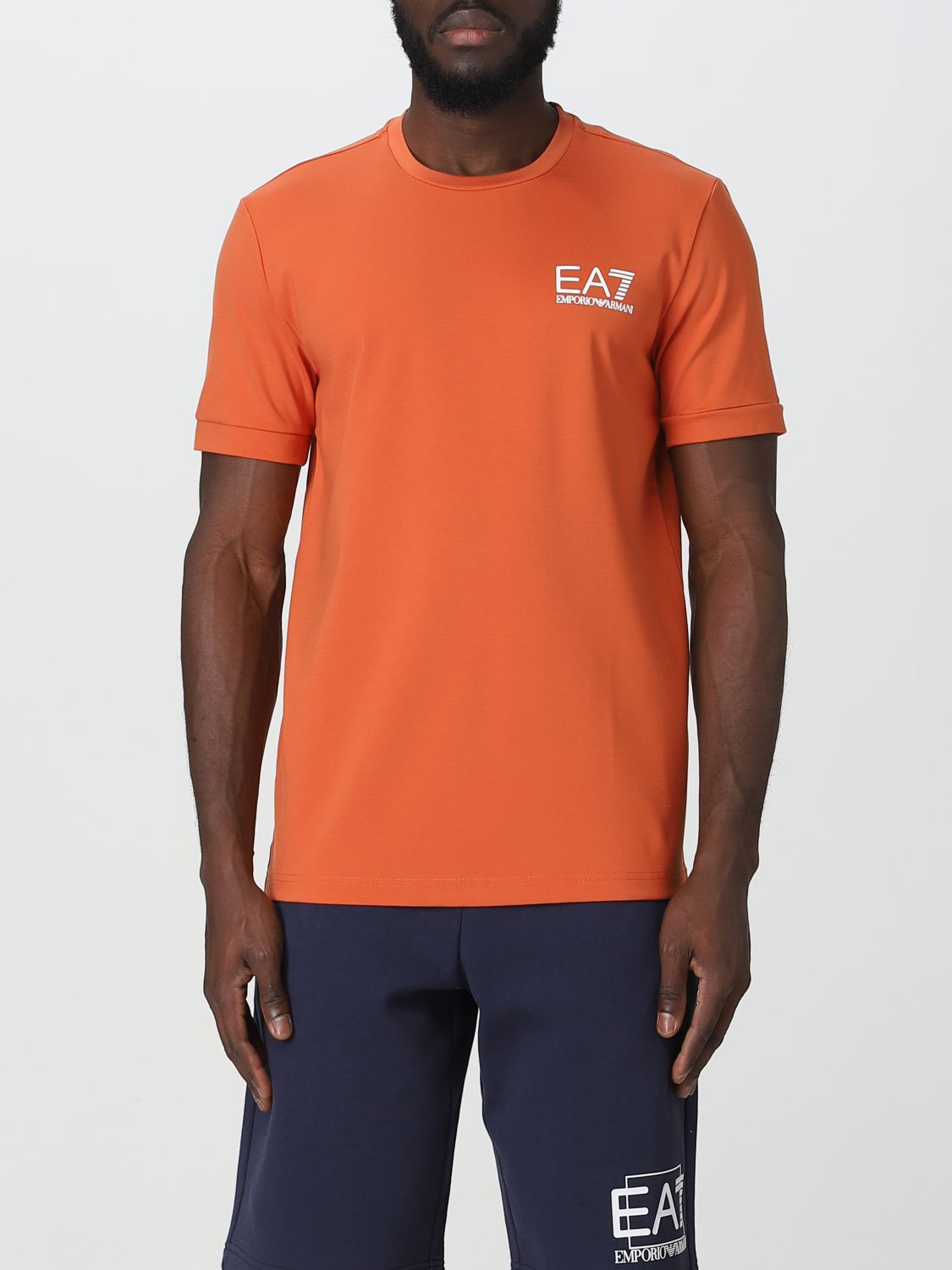 Ea7 T-shirt  Men Color Brick Red
