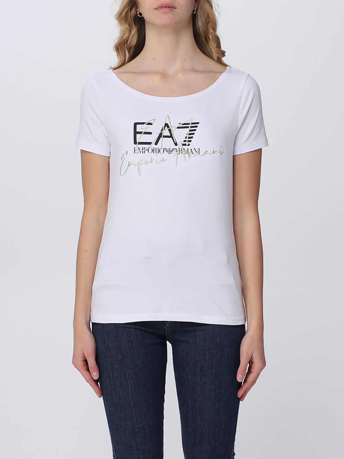 Ea7 T-shirt  Woman In White