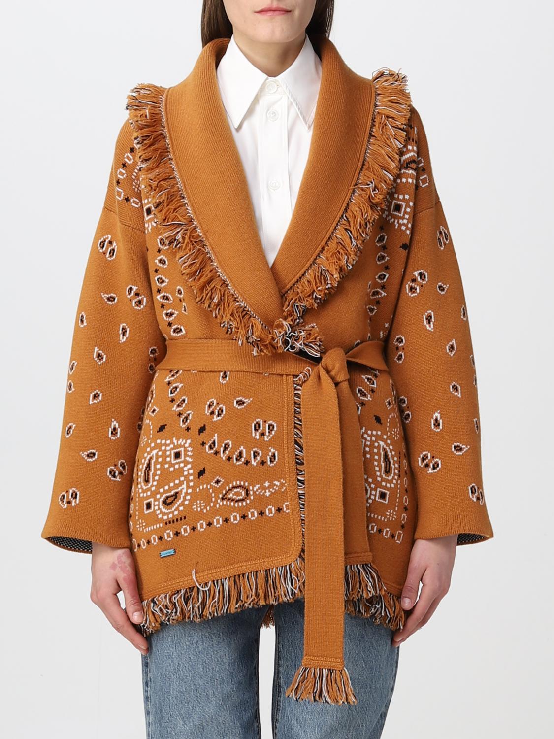 Alanui Cashmere Bandana Cardigan In Honey