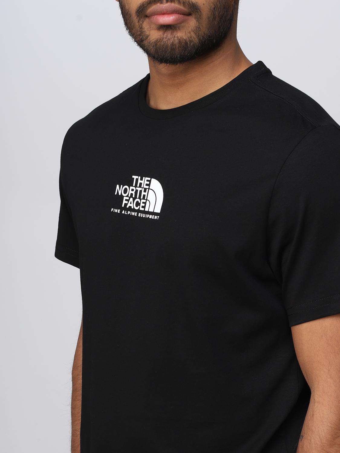 THE NORTH FACE Camiseta para hombre, Negro Camiseta The North Face