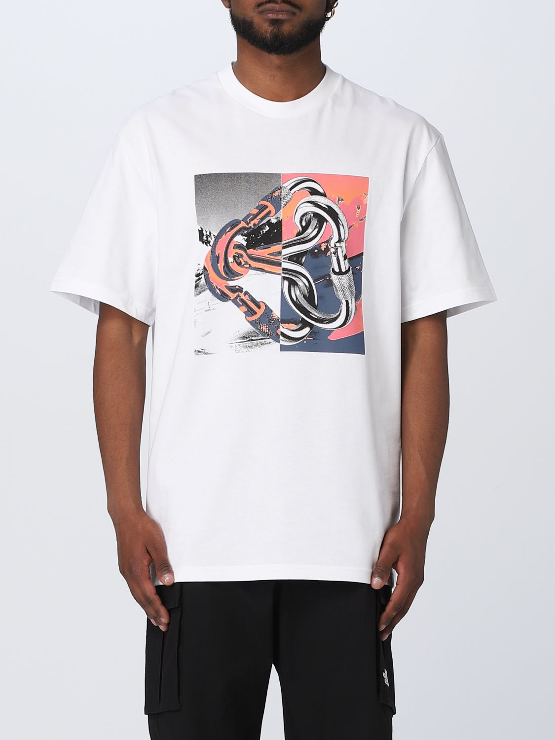 THE NORTH FACE: t-shirt for man - White | The North Face t-shirt ...