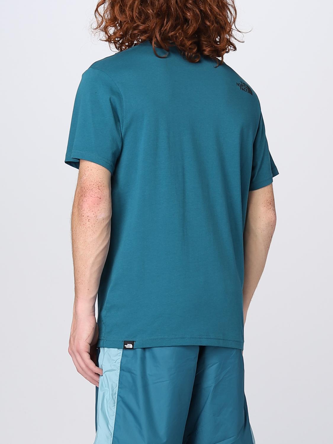 THE NORTH FACE: t-shirt for man - Blue | The North Face t-shirt ...