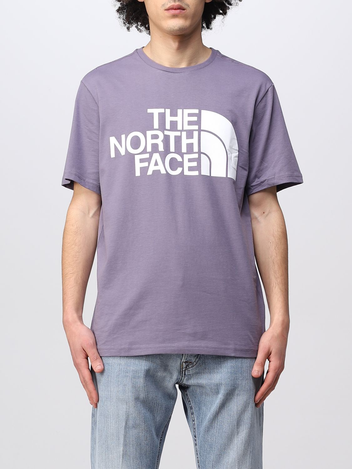 THE NORTH FACE T-SHIRT THE NORTH FACE MEN COLOR VIOLET,381507019