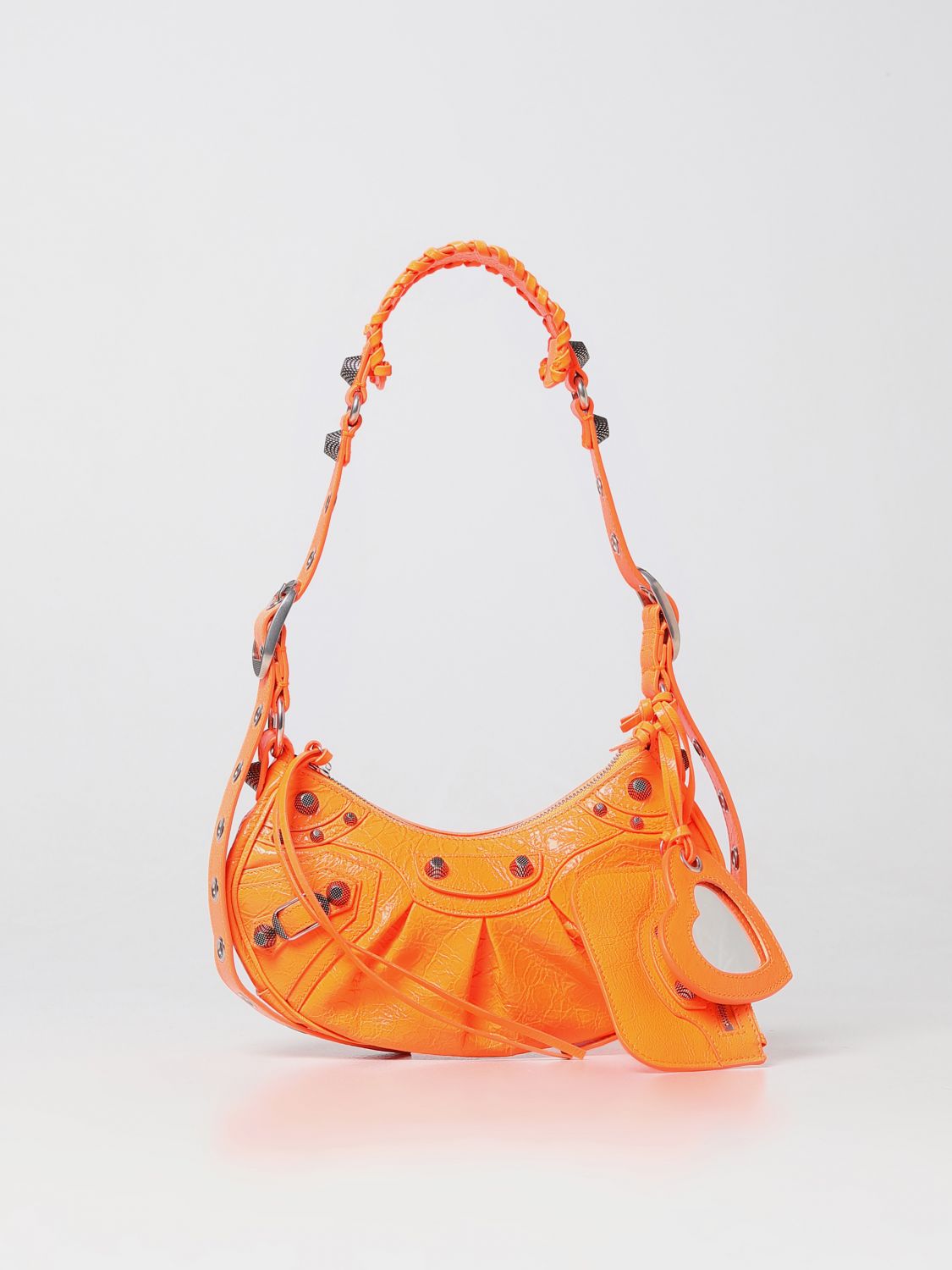 BALENCIAGA: shoulder bag woman - Orange | Balenciaga shoulder bag 6713091VGUY online on GIGLIO.COM