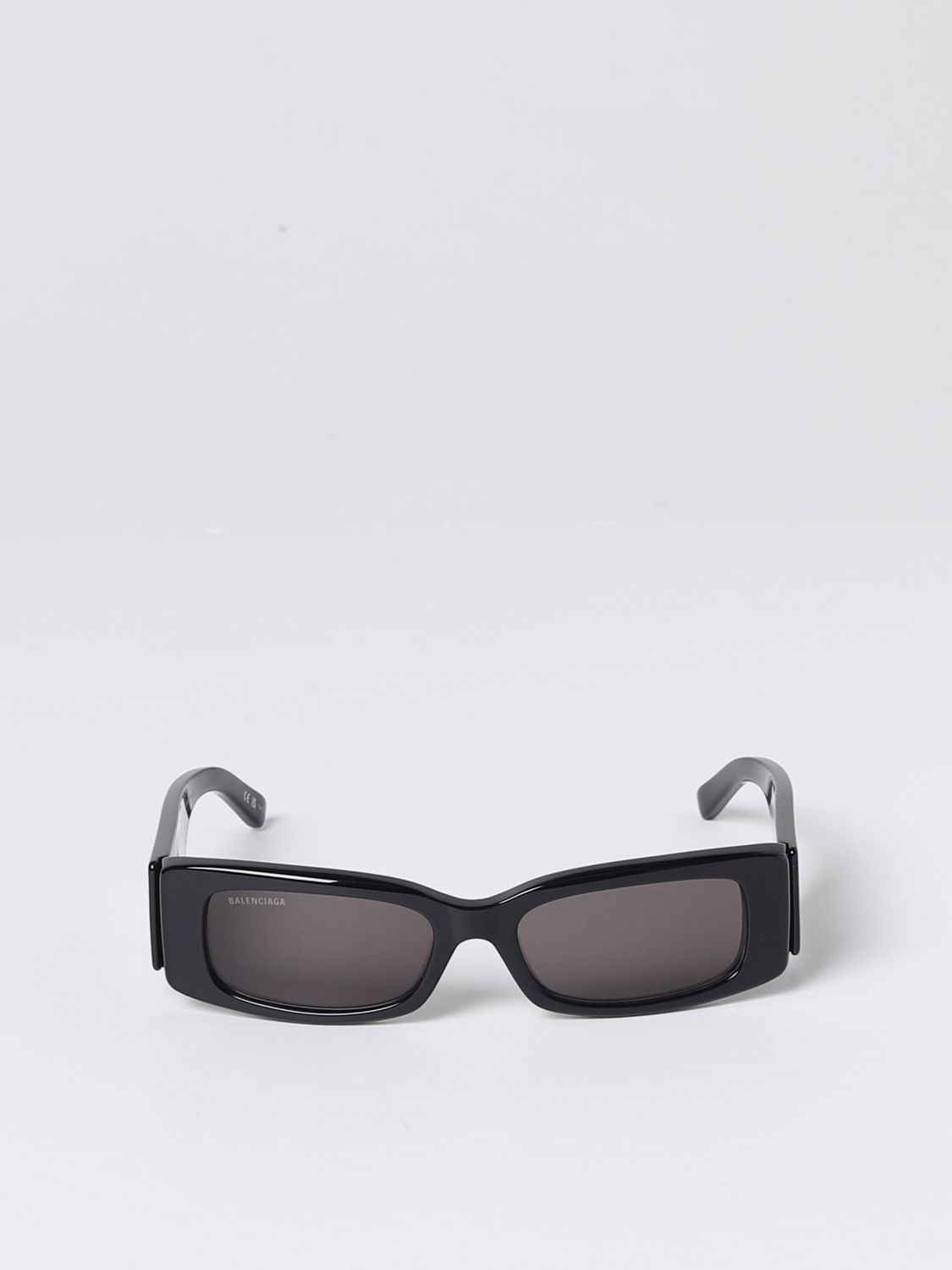 Occhiali da sole Balenciaga: Occhiali da sole Max Rectangle Balenciaga in acetato nero 2